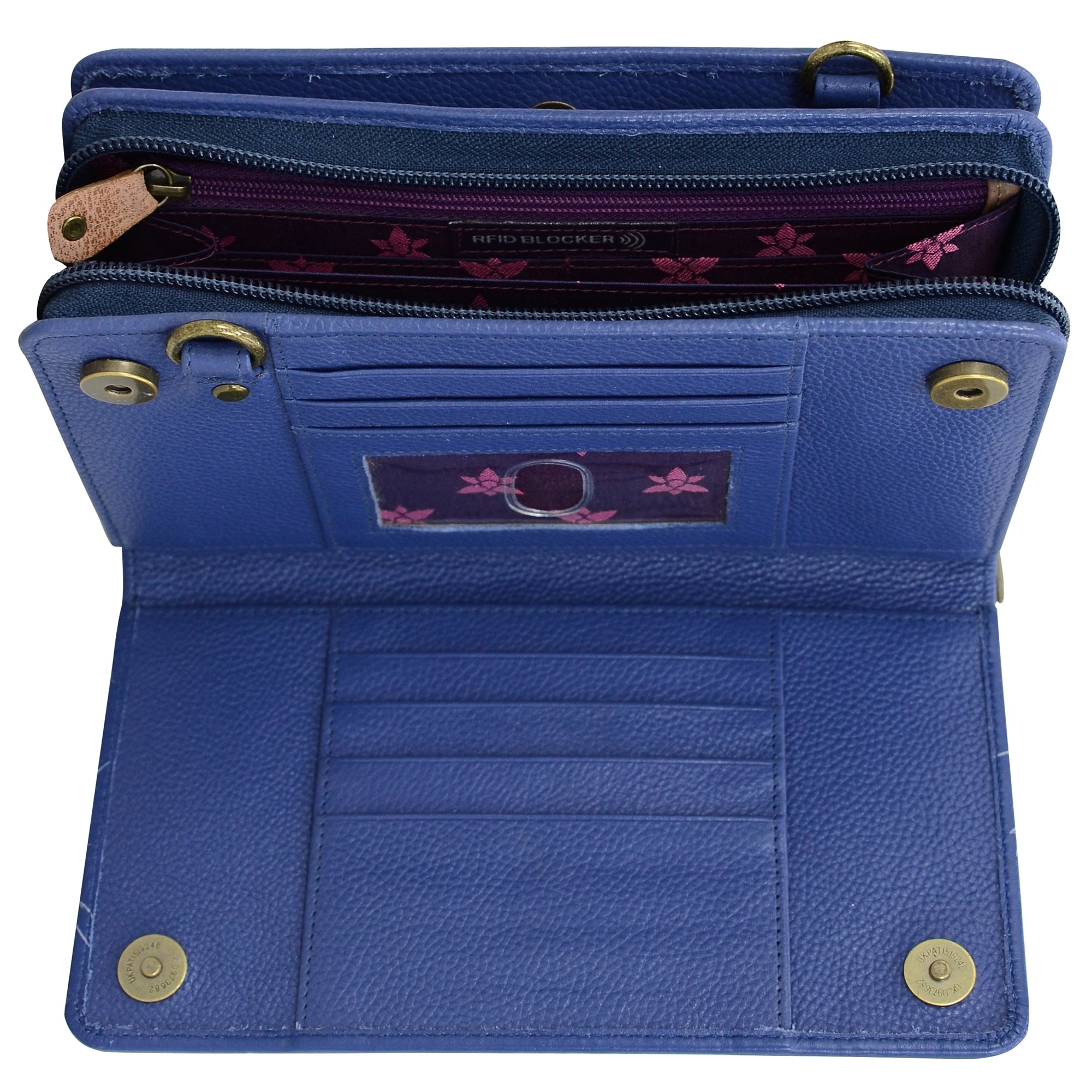 Organizer Wallet Crossbody - 1149| Anuschka Leather India