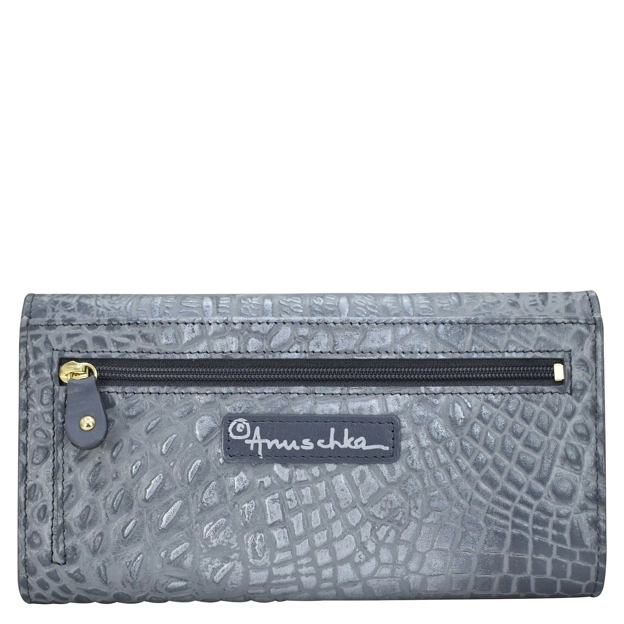 Grey Three Fold Wallet - 1150