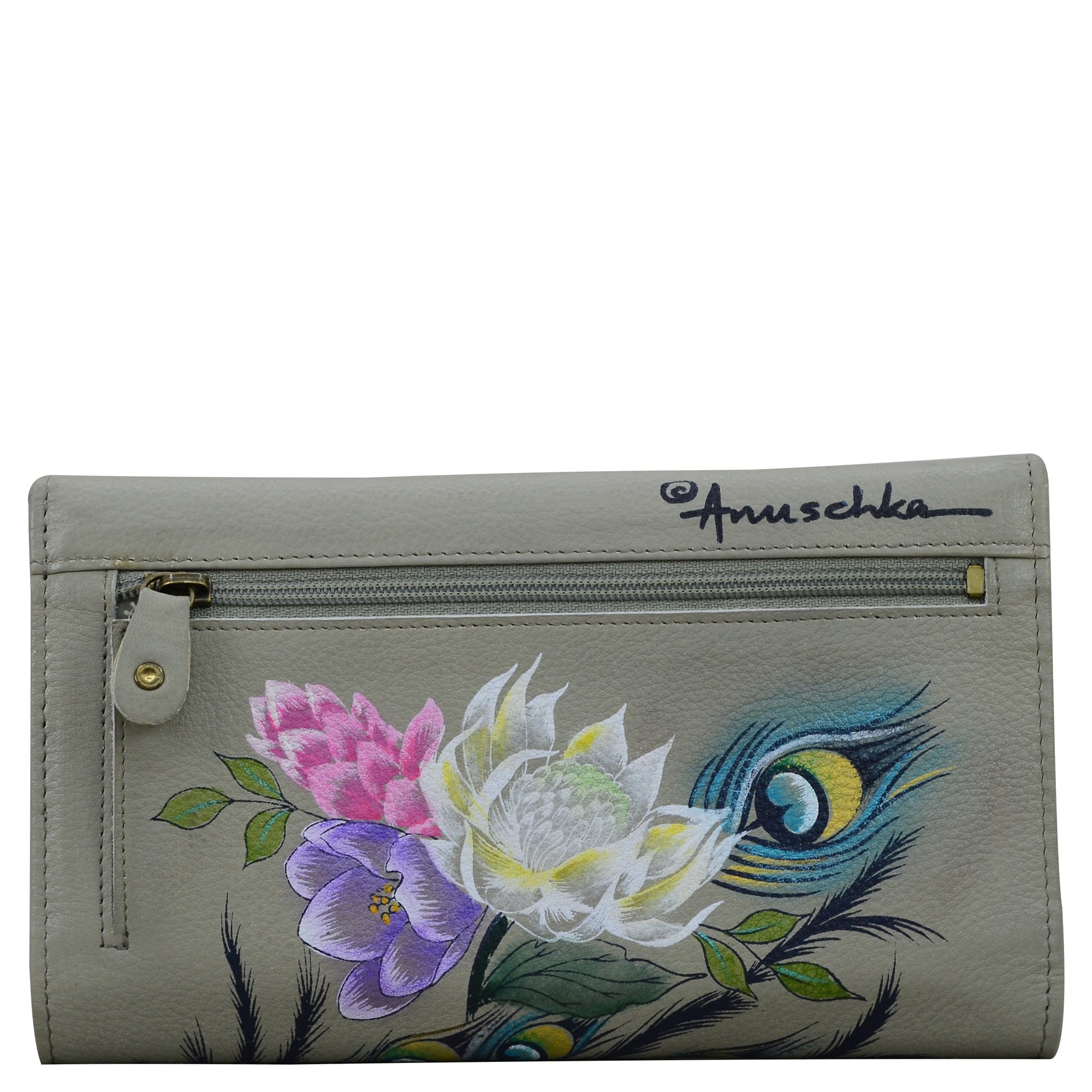 Checkbook Clutch with RFID - 1153| Anuschka Leather India