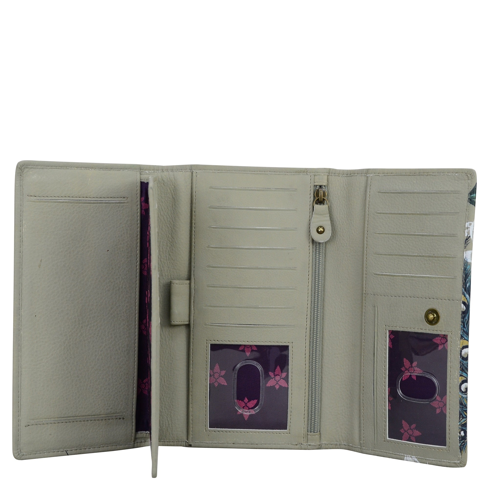 Checkbook Clutch with RFID - 1153| Anuschka Leather India