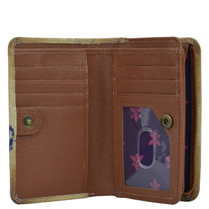 Two-Fold Small Organizer Wallet - 1166| Anuschka Leather India