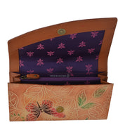 Tooled Butterfly Multi Accordion Flap Wallet - 1174