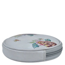 Load image into Gallery viewer, Small Round Coin Purse - 1175 with a zipper closure on a white background.
