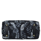 Anuschka Fabric with Leather Trim Zip Top City Tote - 12005