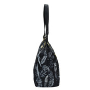 Anuschka Fabric with Leather Trim Zip Top City Tote - 12005