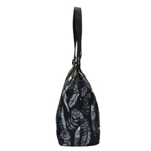 Load image into Gallery viewer, Anuschka Fabric with Leather Trim Zip Top City Tote - 12005
