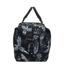 Load image into Gallery viewer, Anuschka&#39;s Fabric with Leather Trim Great Escape Duffle - 12016, featuring a zippered pocket.

