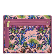 Dragonfly Garden Fabric with Leather Trim Toiletry Case - 13001
