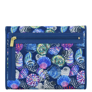 Sea Treasures Fabric with Leather Trim Toiletry Case - 13001