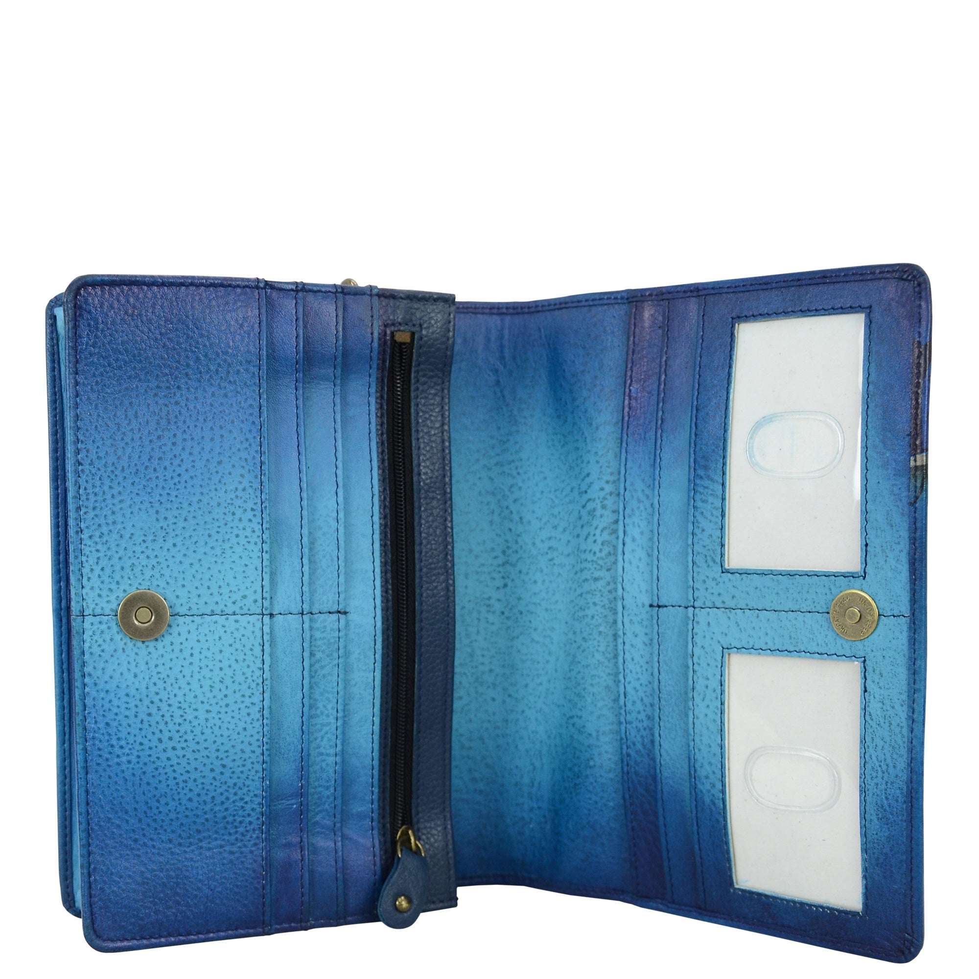 Two Fold Wallet On a String - 1845| Anuschka Leather India
