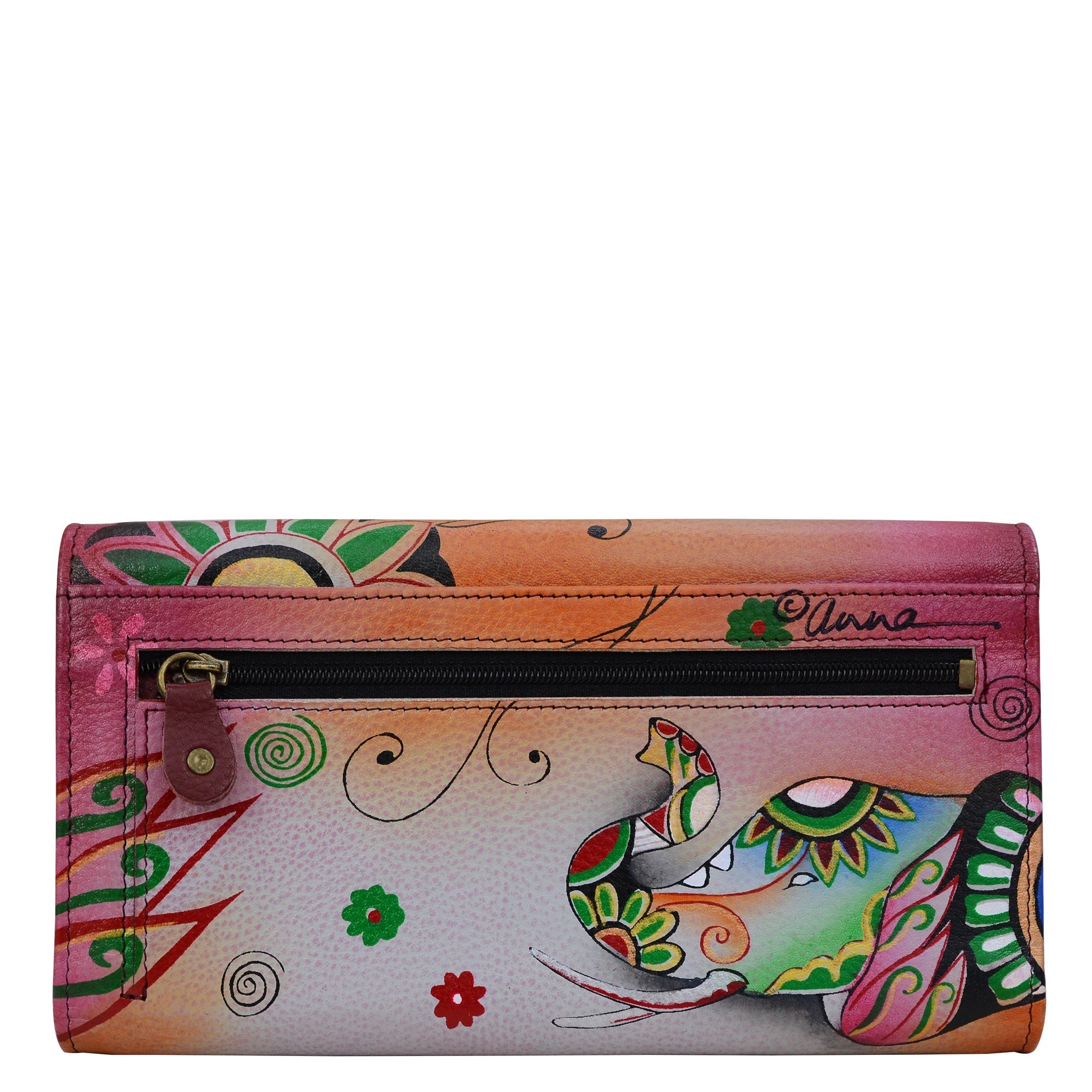 Three Fold Organizer Wallet - 1860| Anuschka Leather India