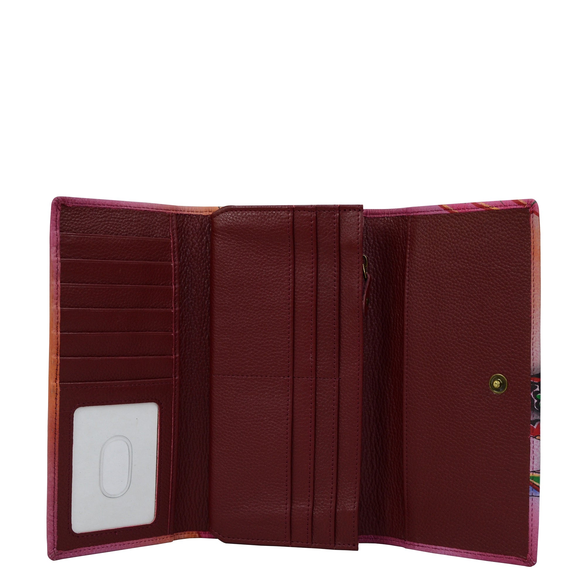 Three Fold Organizer Wallet - 1860| Anuschka Leather India
