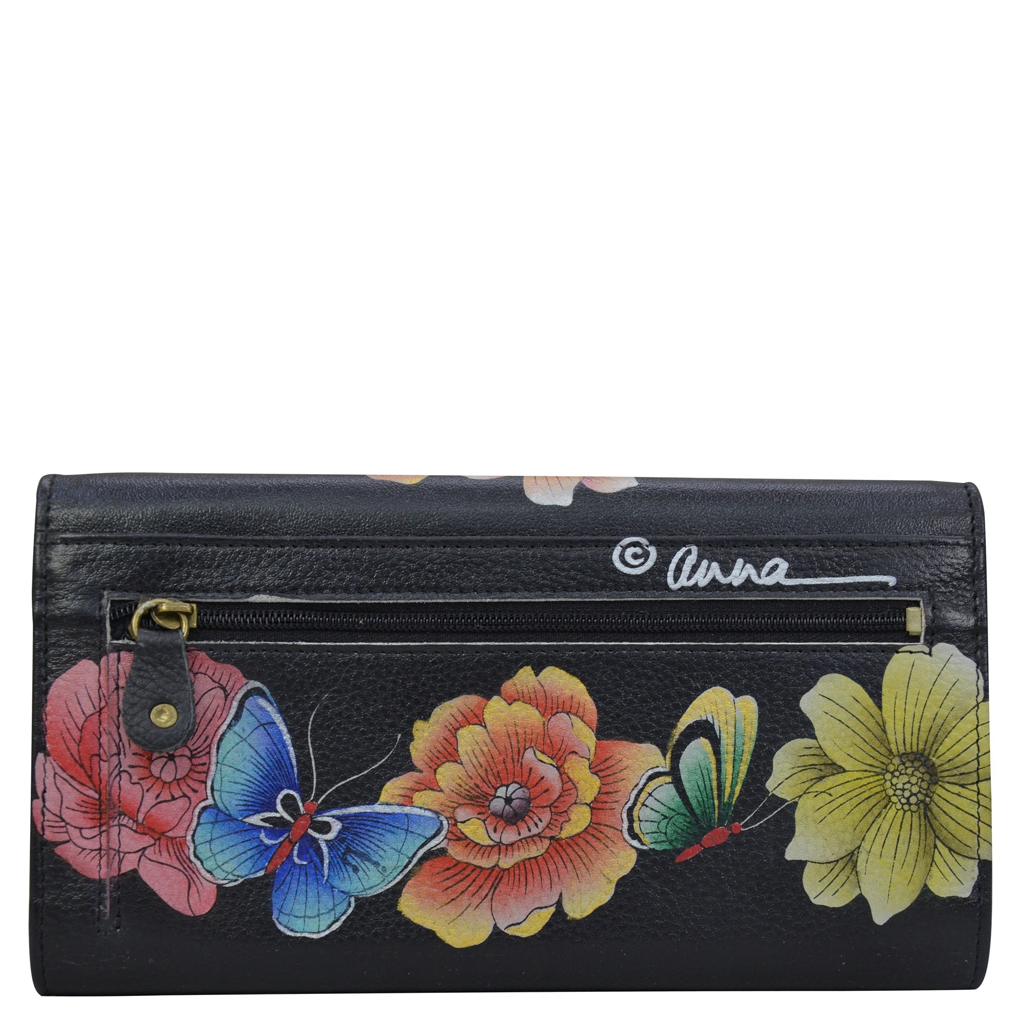 Three Fold Organizer Wallet - 1860| Anuschka Leather India