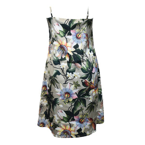 Sleeveless chic floral Slip Dress - 3346 from Anuschka on a white background.
