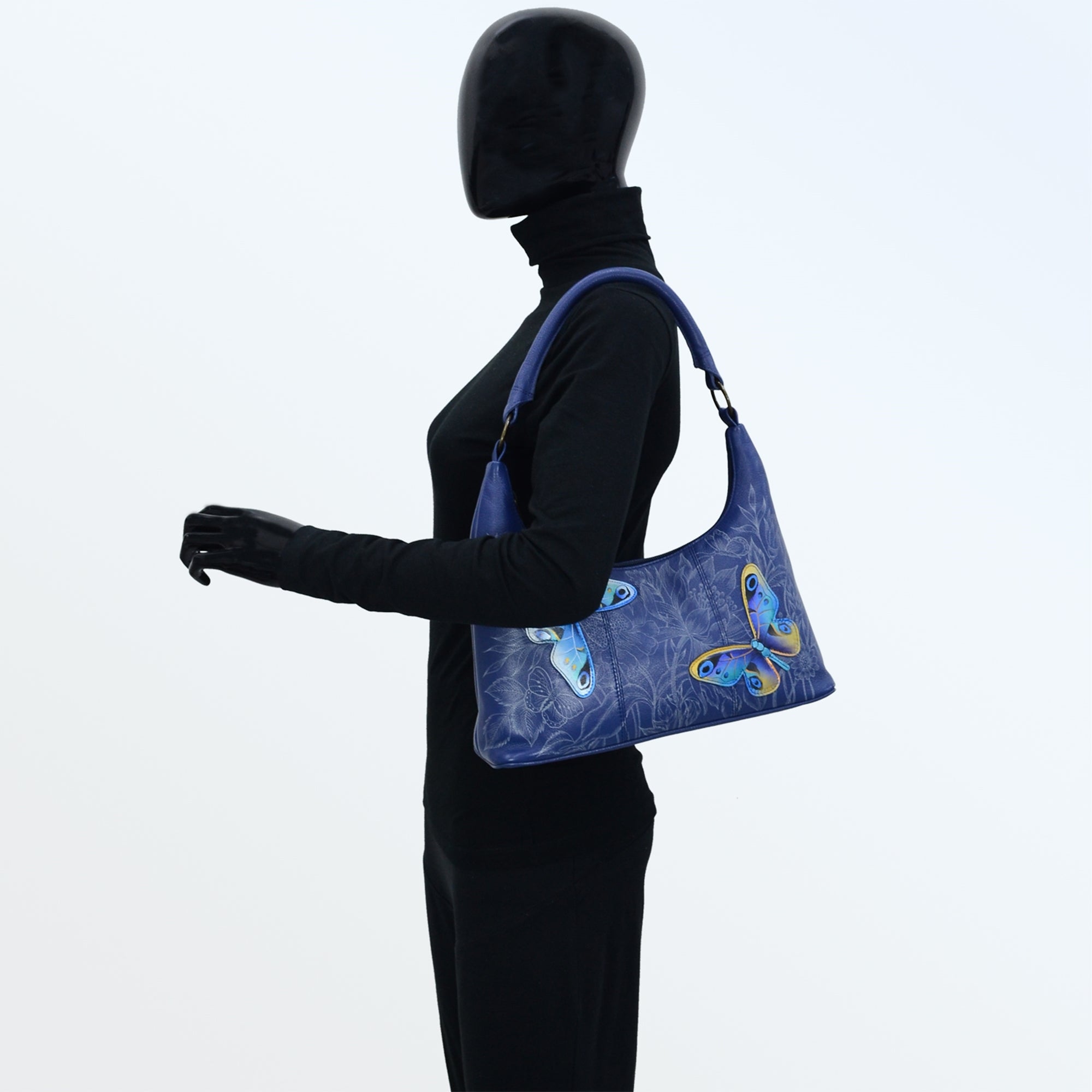 Medium Zip Top Hobo - 371| Anuschka Leather India