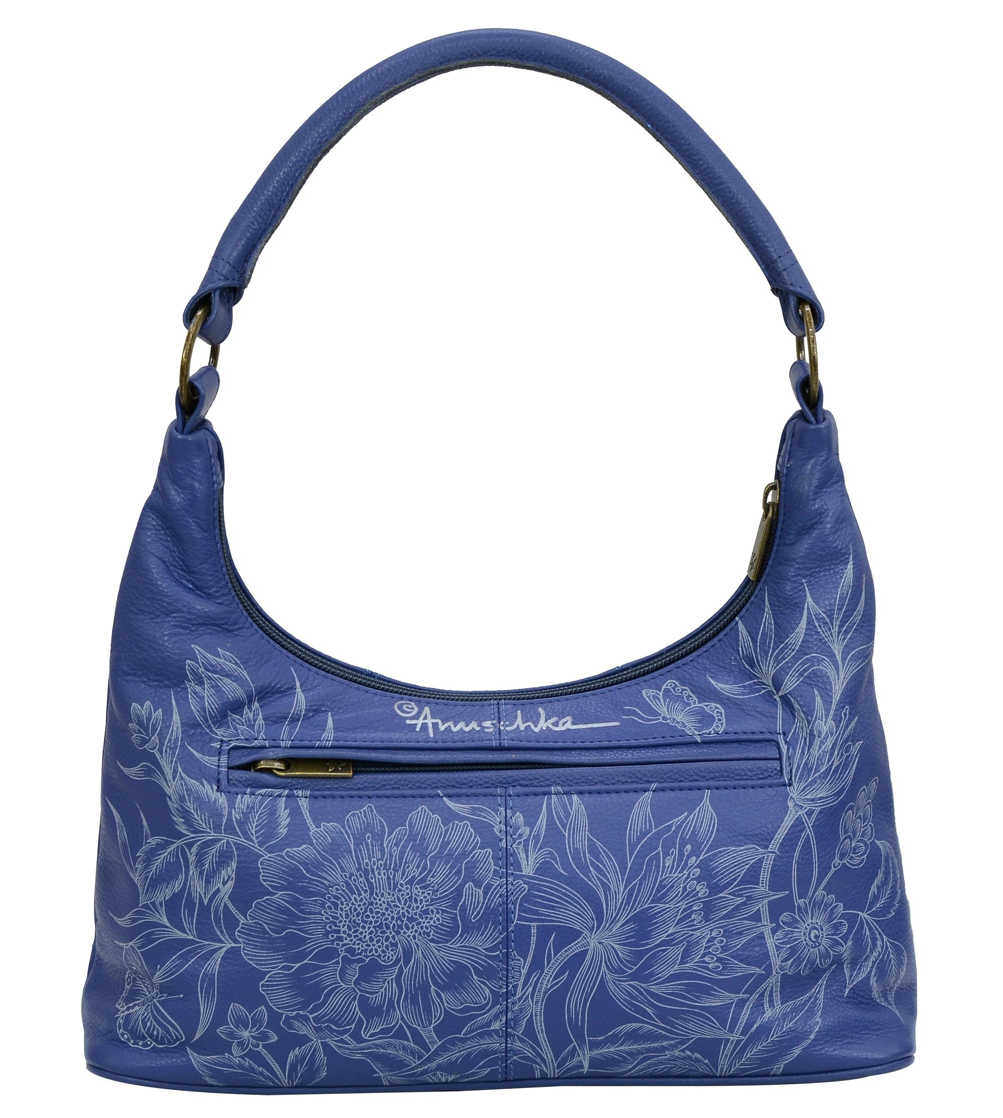 Medium Zip Top Hobo - 371| Anuschka Leather India