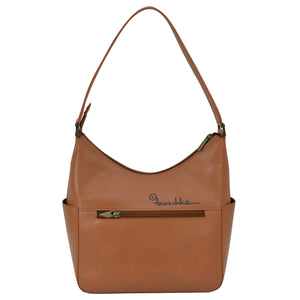 Classic Hobo With Side Pockets - 382| Anuschka Leather India