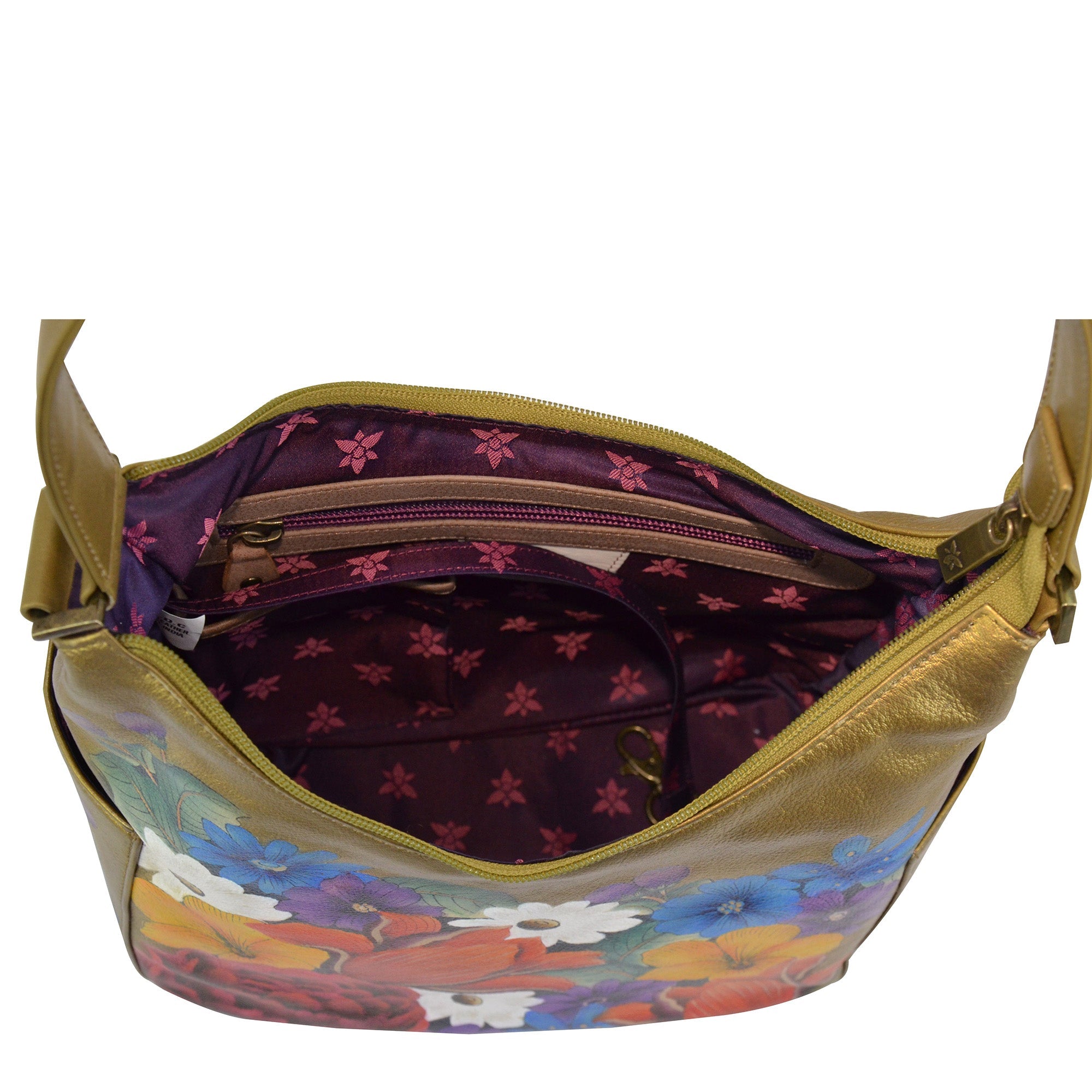 Classic Hobo With Side Pockets - 382| Anuschka Leather India
