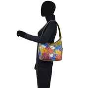 Classic Hobo With Side Pockets - 382| Anuschka Leather India