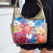 Classic Hobo With Side Pockets - 382| Anuschka Leather India