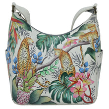 Load image into Gallery viewer, Jungle Queen Ivory Classic Hobo With Side Pockets - 382

