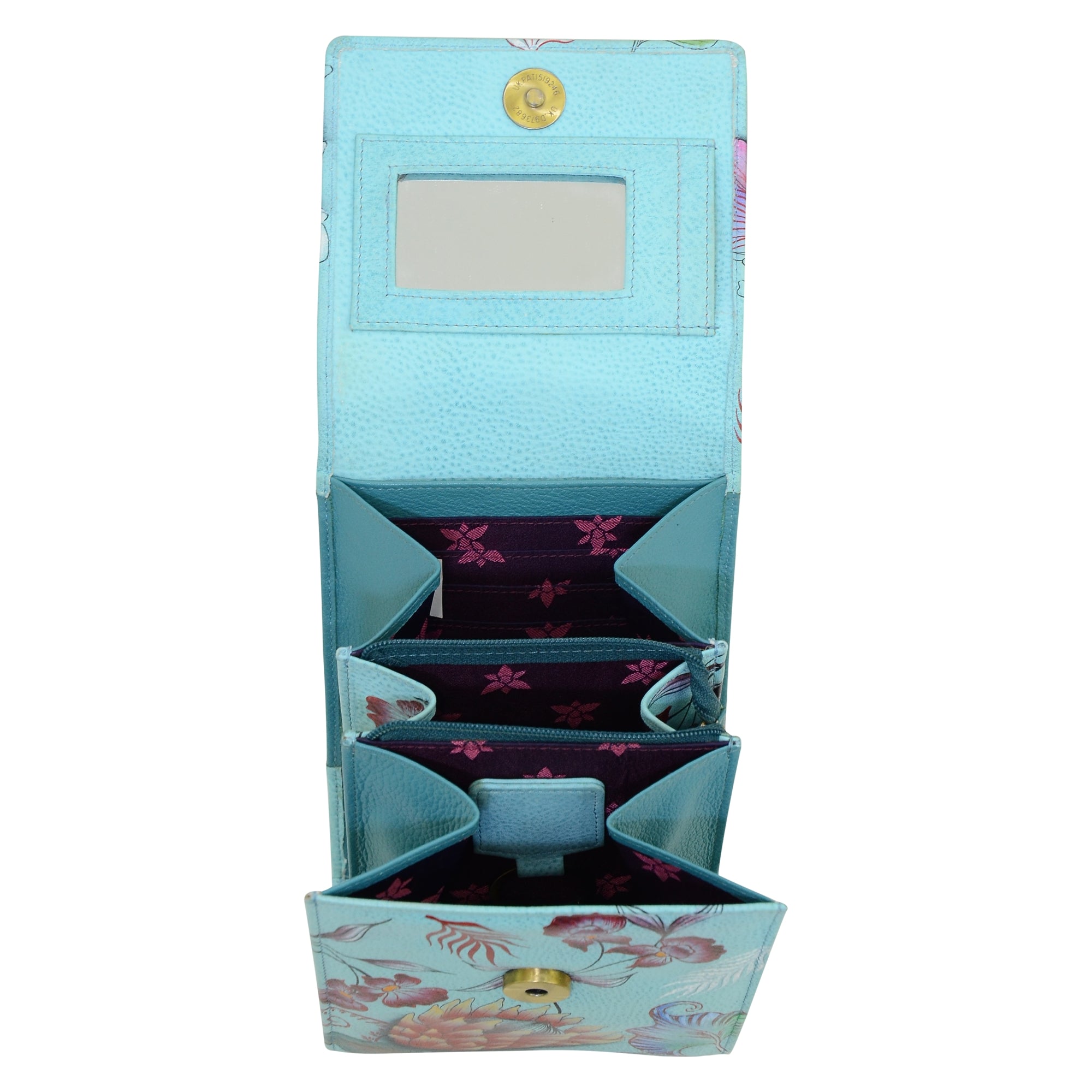 Triple Compartment Crossbody Organizer - 412| Anuschka Leather India