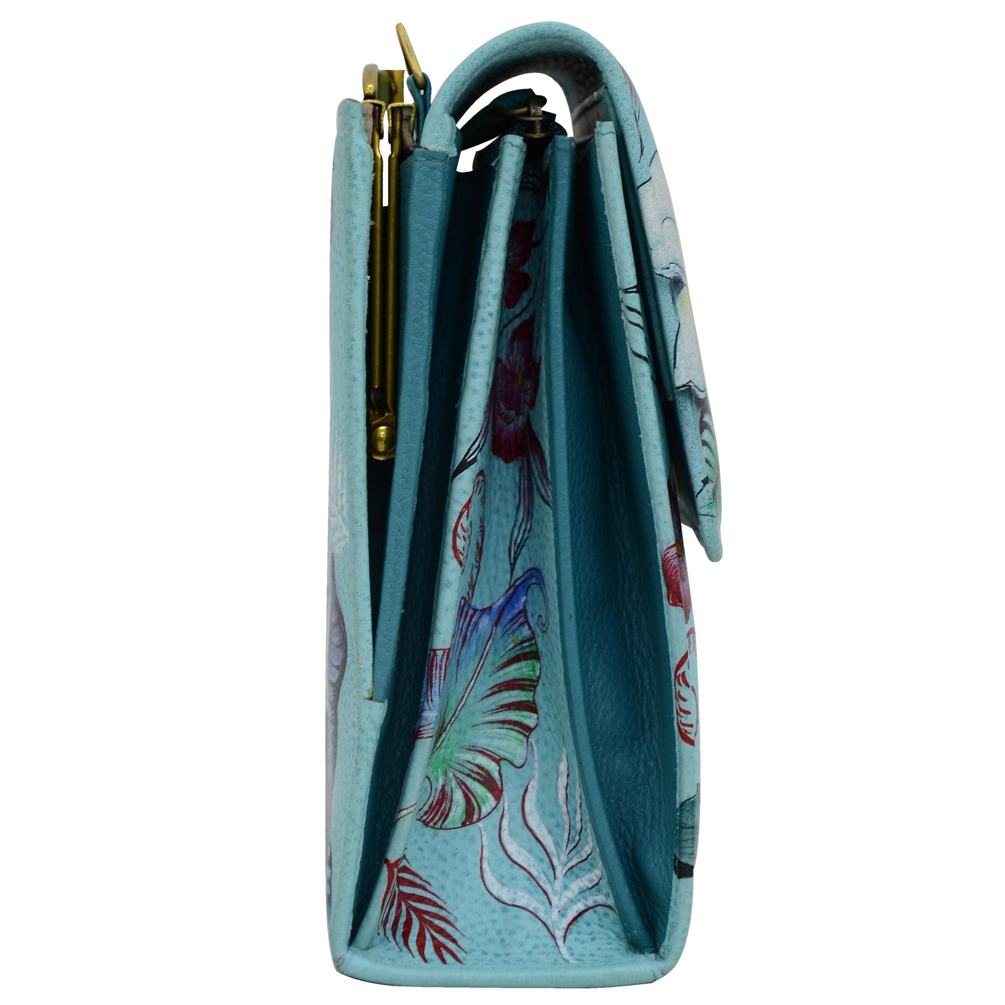 Triple Compartment Crossbody Organizer - 412| Anuschka Leather India