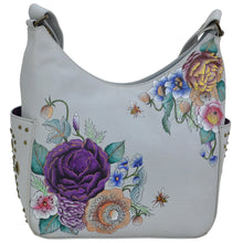Load image into Gallery viewer, Floral Charm Classic Hobo With Studded Side Pockets - 433

