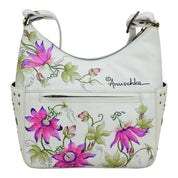 Classic Hobo With Studded Side Pockets - 433| Anuschka Leather India