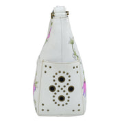 Classic Hobo With Studded Side Pockets - 433| Anuschka Leather India
