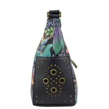 Load image into Gallery viewer, Classic Hobo With Studded Side Pockets - 433| Anuschka Leather India
