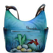 Classic Hobo With Studded Side Pockets - 433| Anuschka Leather India