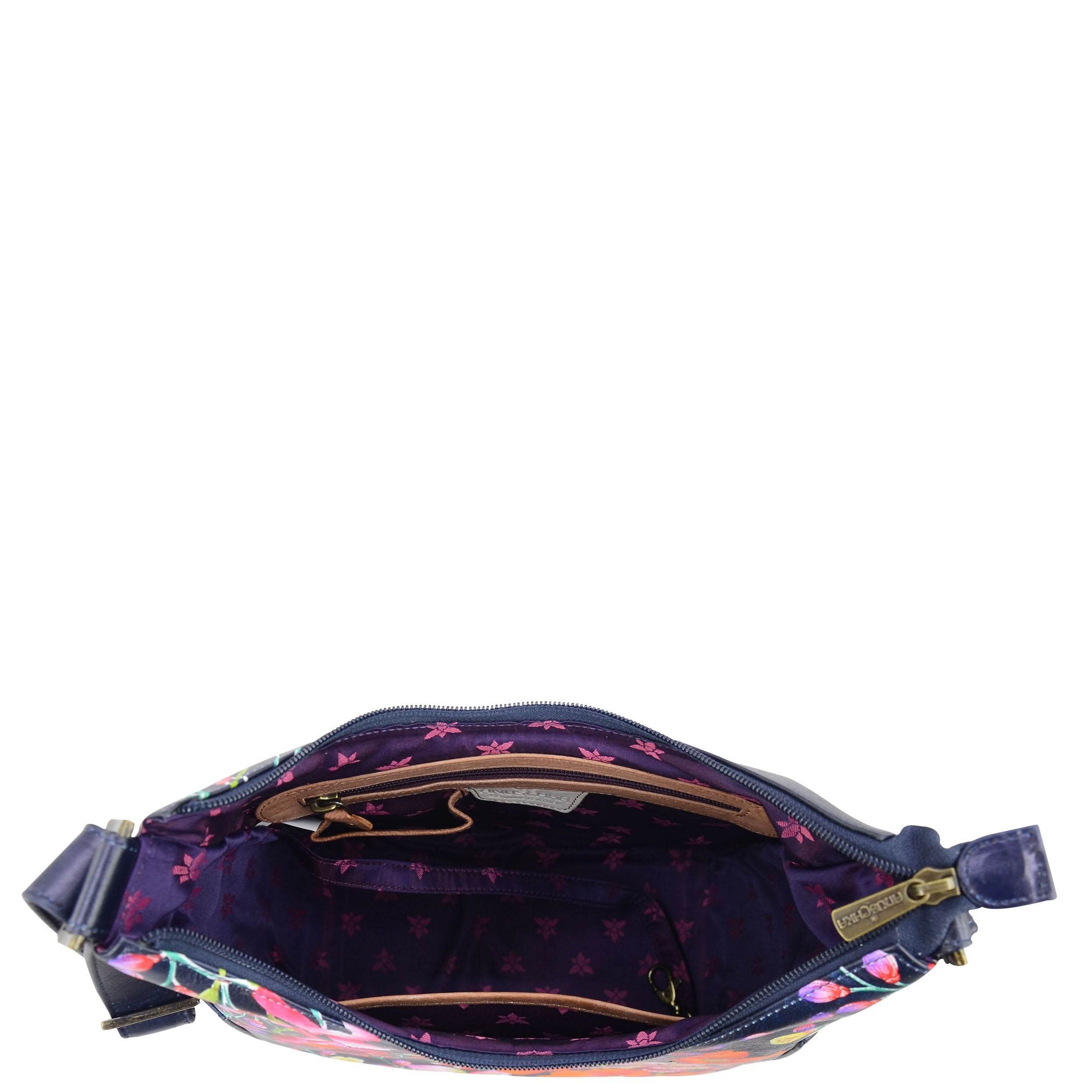 Classic Hobo With Studded Side Pockets - 433| Anuschka Leather India