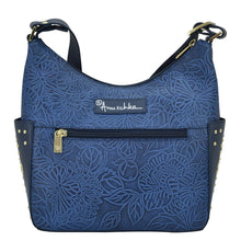 Load image into Gallery viewer, Tooled Butterfly Ocean Classic Hobo With Studded Side Pockets - 433
