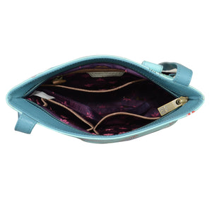 Medium Crossbody With Double Zip Pockets - 447| Anuschka Leather India
