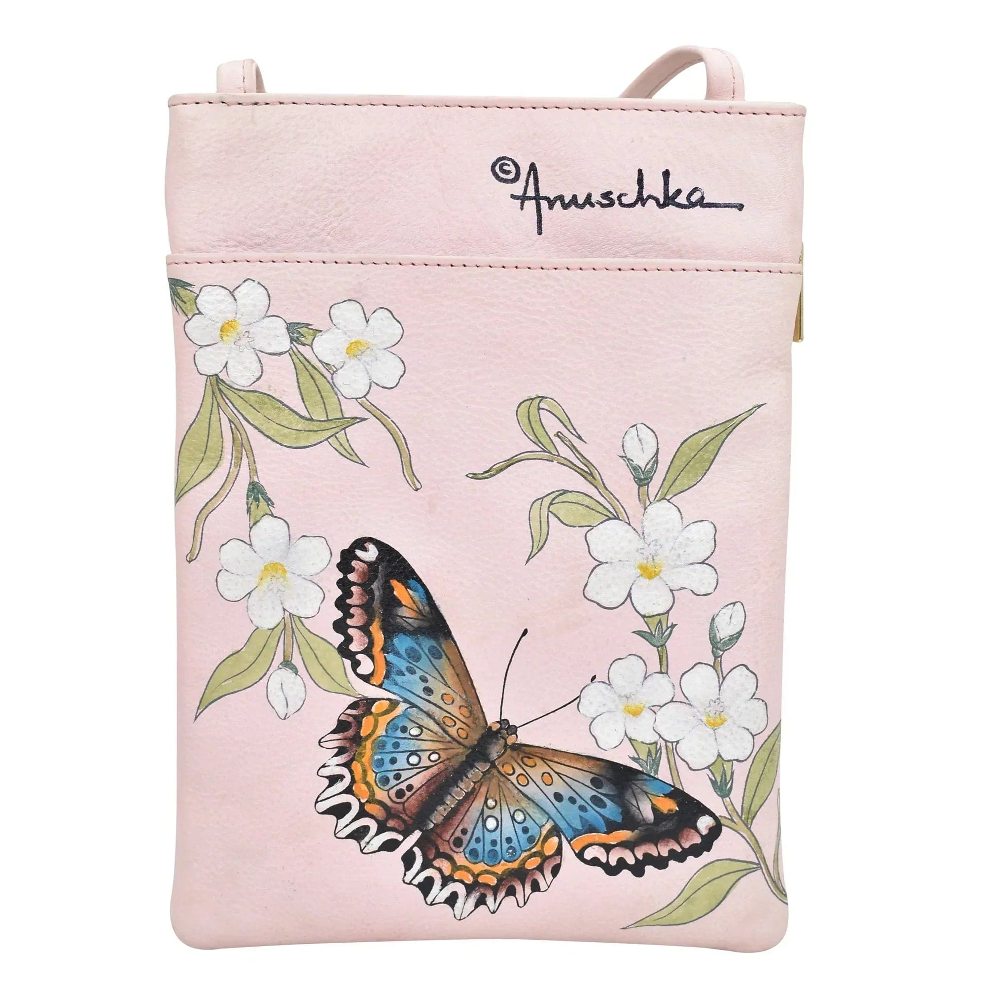 Butterfly Melody - Mini Double Zip Travel Crossbody - 448