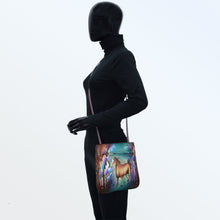 Load image into Gallery viewer, Slim Crossbody With Front Zip - 452| Anuschka Leather India
