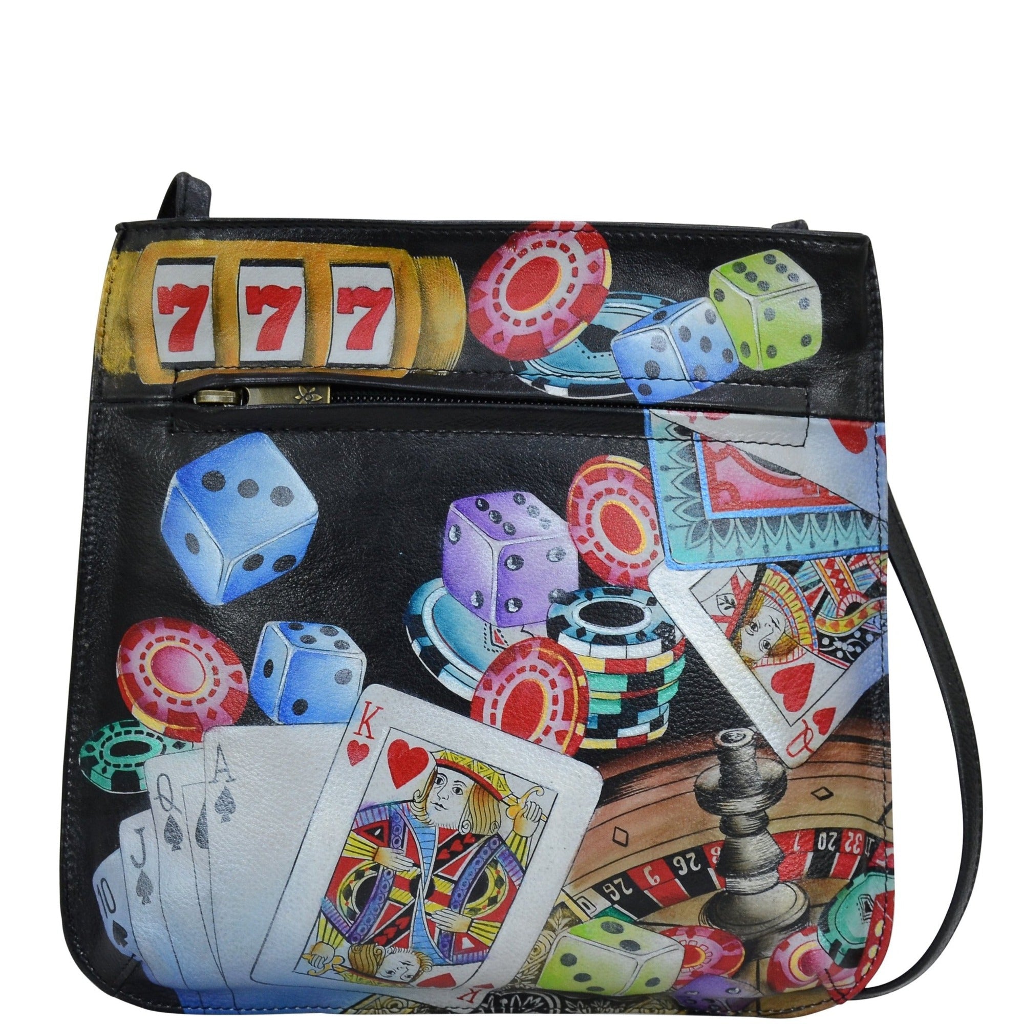 High Roller Slim Crossbody With Front Zip - 452