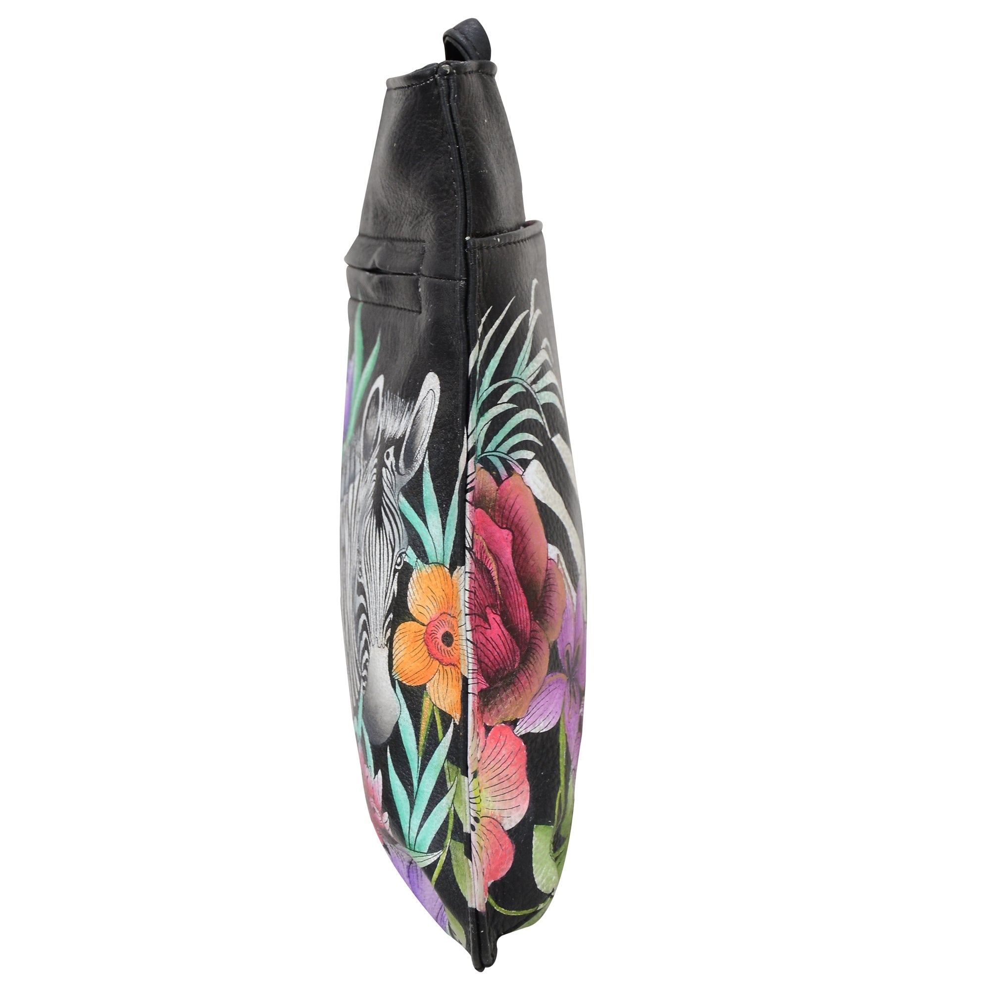 Slim Crossbody With Front Zip - 452| Anuschka Leather India