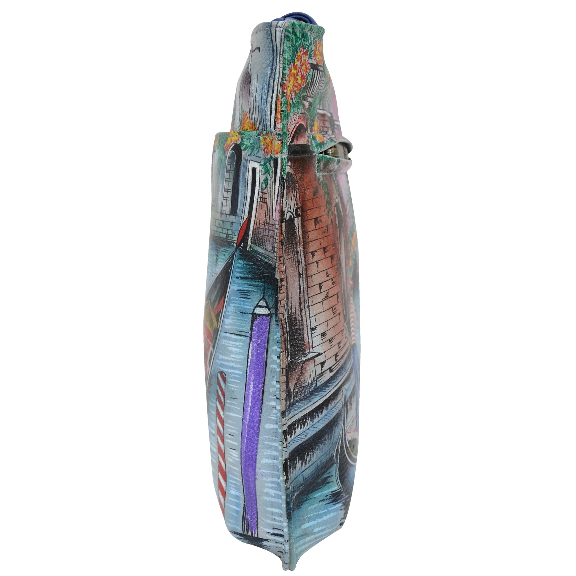 Slim Crossbody With Front Zip - 452| Anuschka Leather India