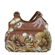 Triple Compartment Satchel - 469| Anuschka Leather India