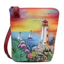 Load image into Gallery viewer, Ocean Treasure Organizer Crossbody With Extended Side Zipper - 493

