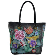 Tall Tote With Double Handle - 609| Anuschka Leather India