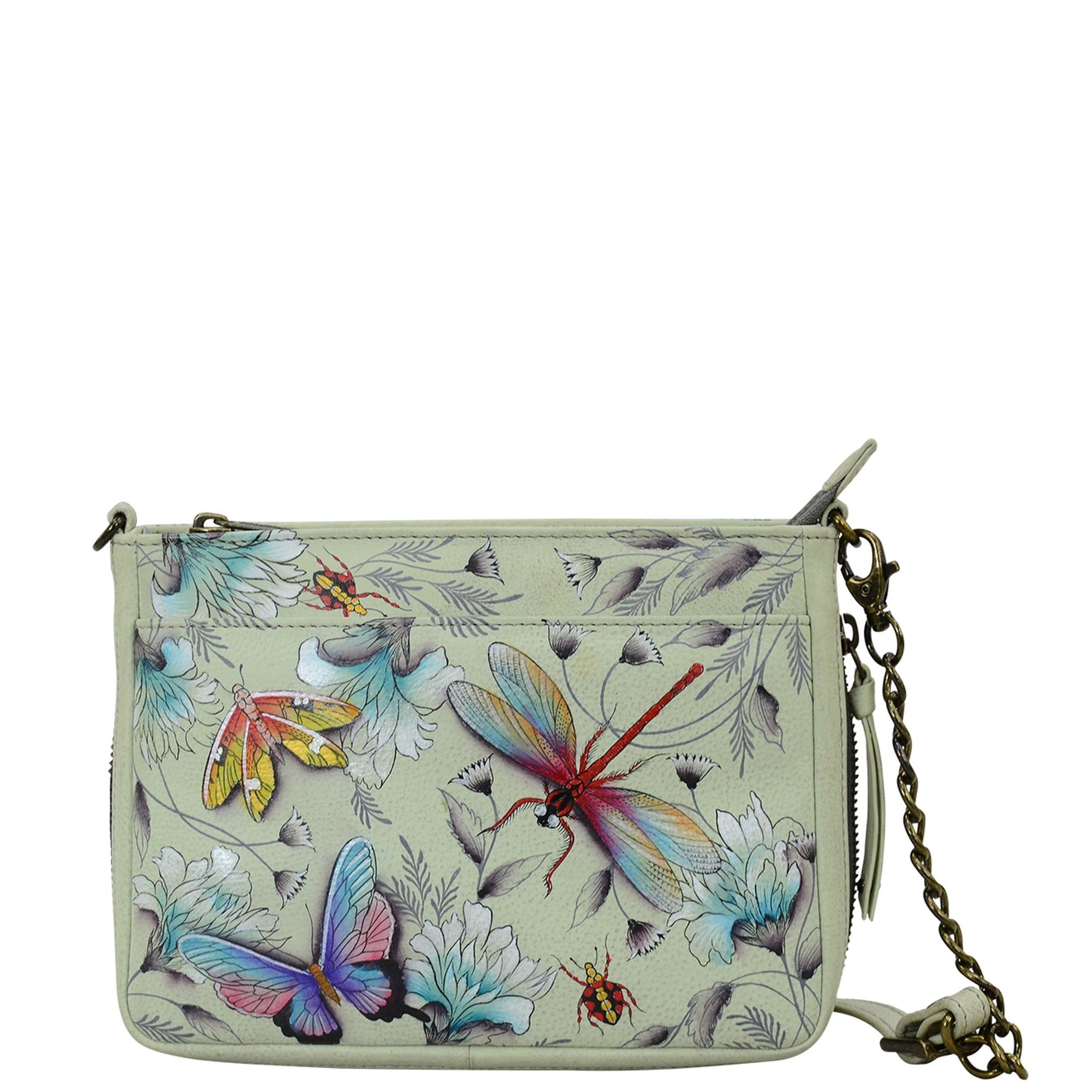 Compact Crossbody With Front Pocket - 636| Anuschka Leather India
