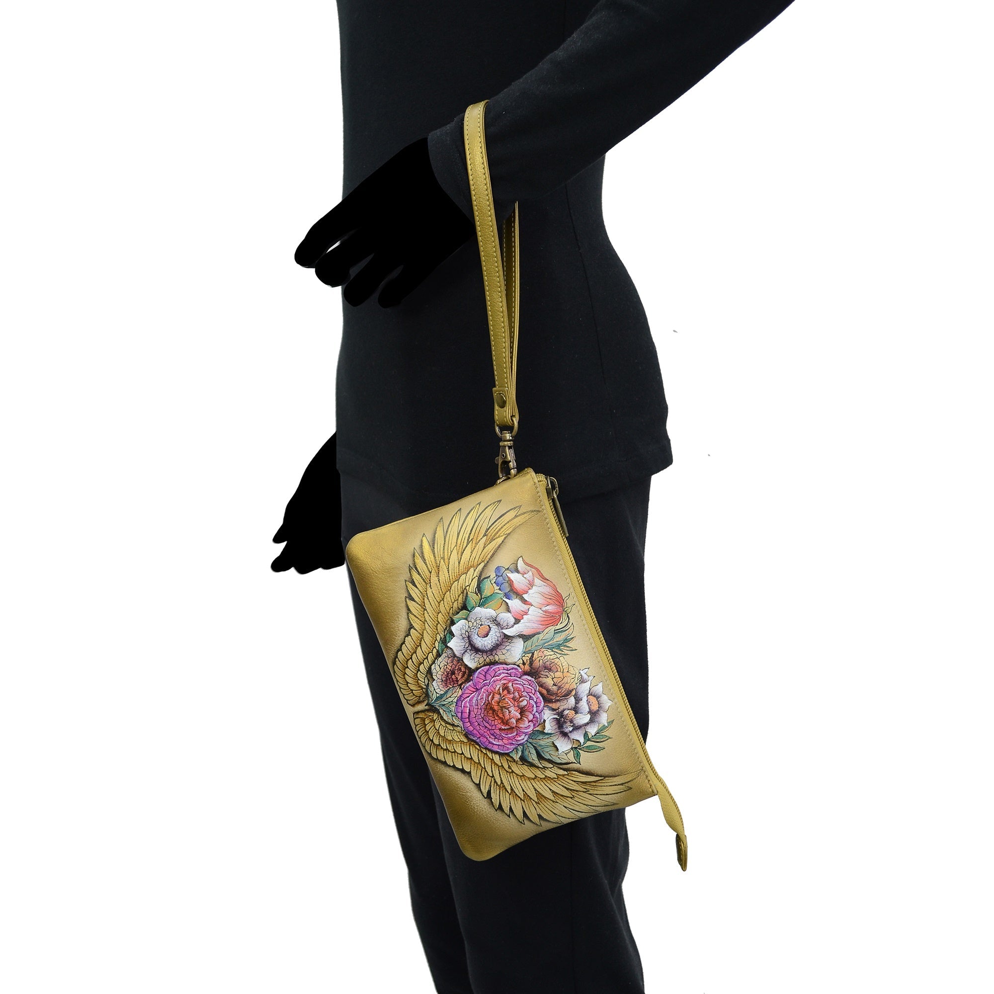 Organizer Crossbody With RFID Protection - 637| Anuschka Leather India