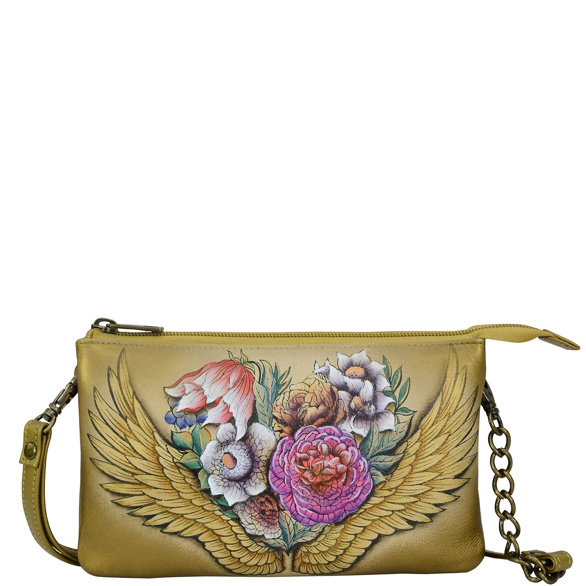 Organizer Crossbody With RFID Protection - 637| Anuschka Leather India