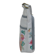 Crossbody With Front Zip Organizer - 651| Anuschka Leather India