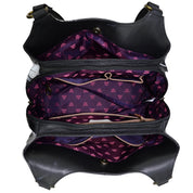 Triple Compartment Large Satchel - 652| Anuschka Leather India