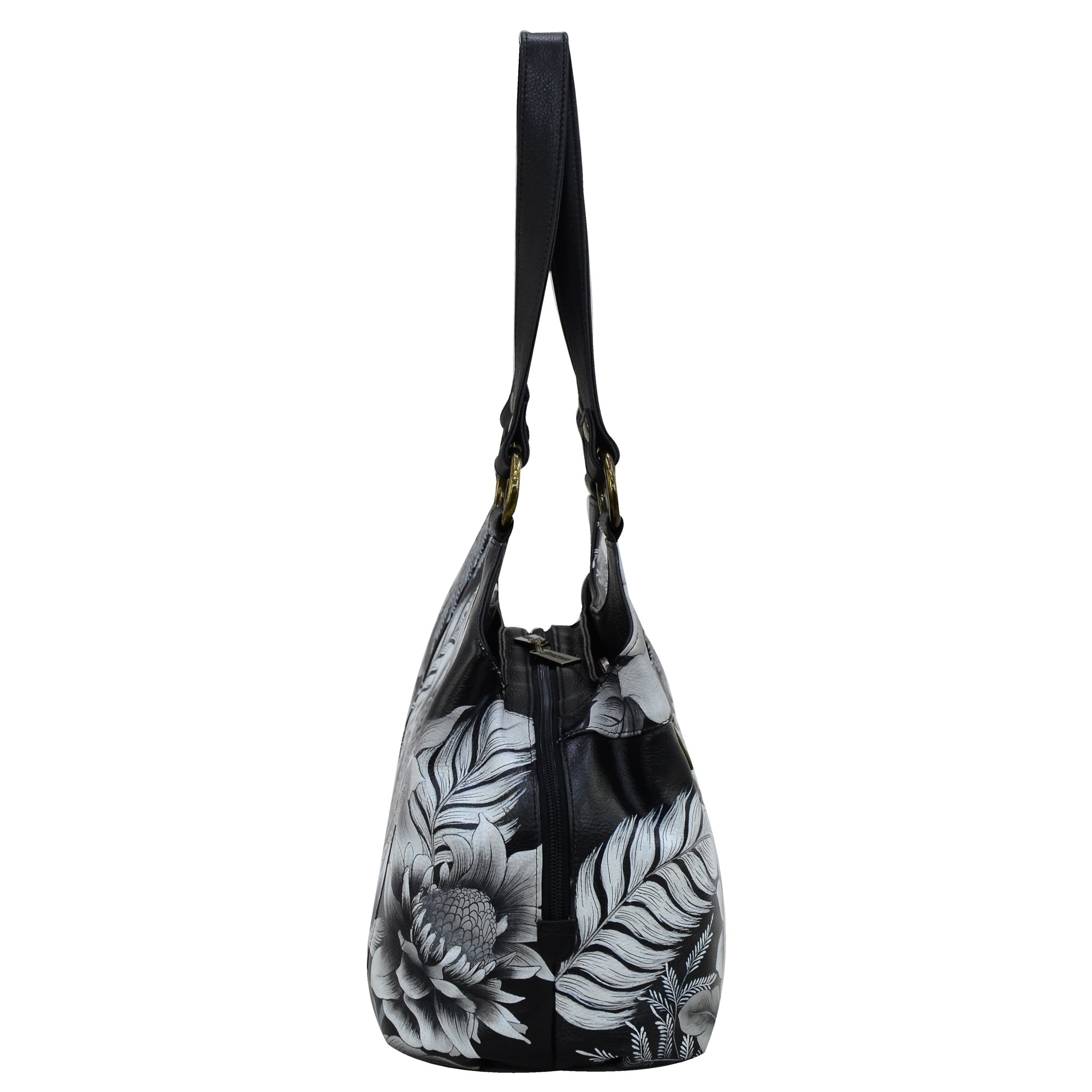 Triple Compartment Large Satchel - 652| Anuschka Leather India