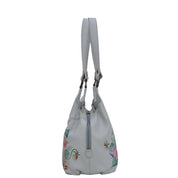 Triple Compartment Large Satchel - 652| Anuschka Leather India